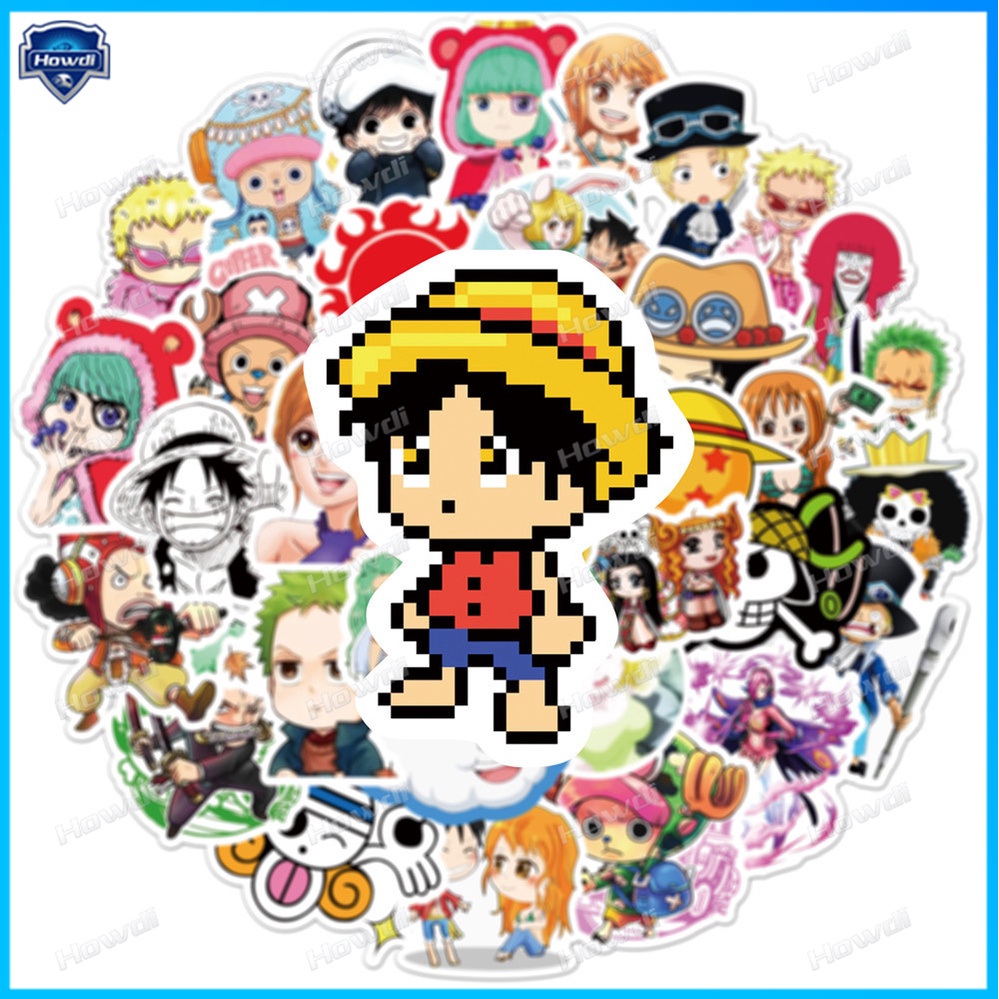 Stiker Motif Anime One Piece Tahan Air Untuk Helm Motor