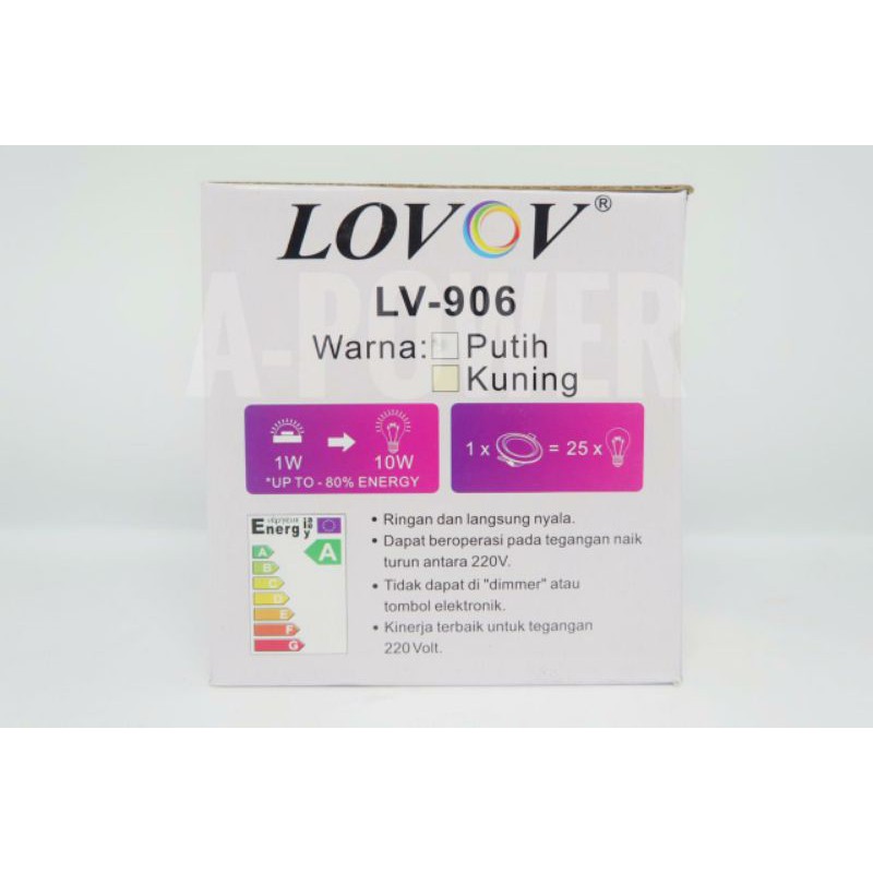 Lovov - LED Downlight 5W (Kuning)