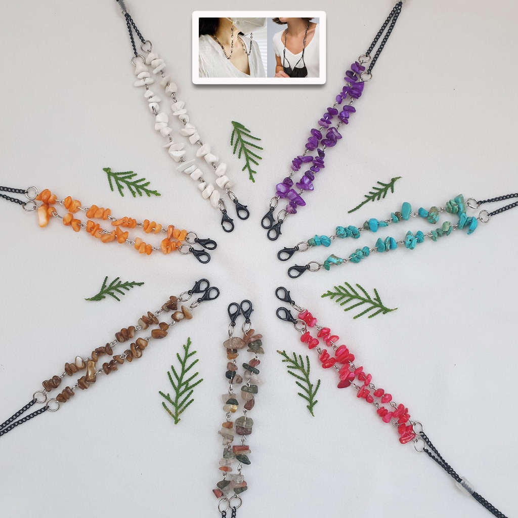 KALUNG MASKER STRAP MASK STOPPER 2 in 1 / TALI MASKER / RANTAI MASKER / GANTUNGAN MASKER / HIJAB