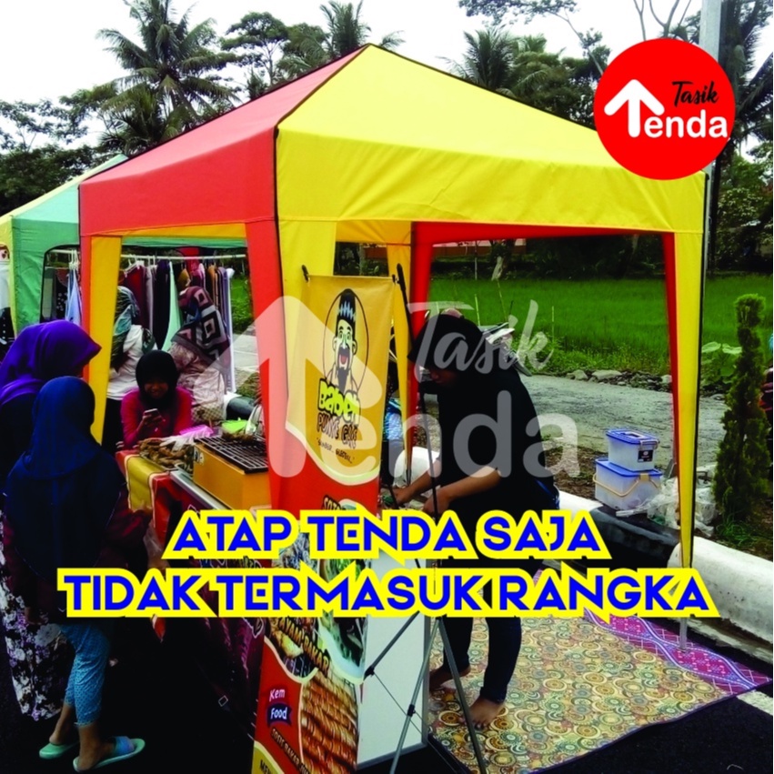 ATAP TENDA PIRAMID 2X2 MODEL BONGKAR PASANG