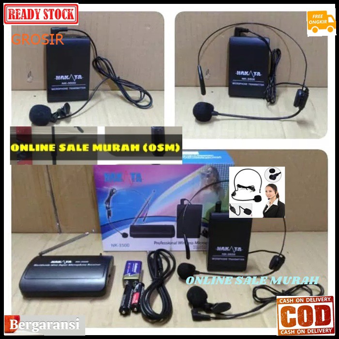 G120 Nakata Mic Wireless Single headset original 100% mik wireles bando microphone pro profesional mikrophone karaoke audio sound sistem system vokal vocal panggung dj studio G120  1 channel  Bisa KE SEMUA ALAT AUDIO SOUND  DAPET HEADSET + KLIP  MENGGUNAK