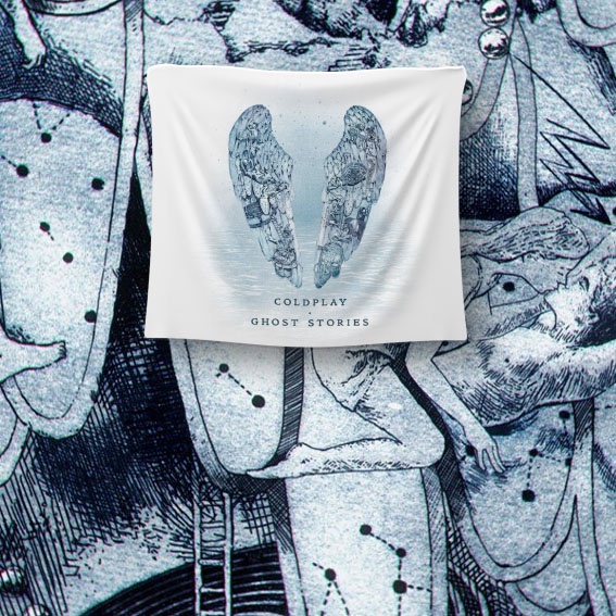 Bendera Band Flag Coldplay Ghost Stories Album Poster Kain