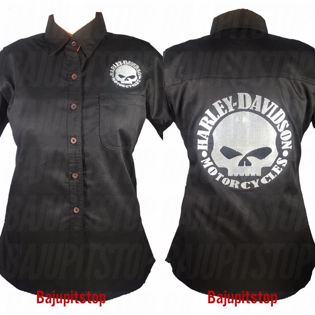 Baju Kemeja Wanita  Motorsport Harley Davidson Kode: BKD068