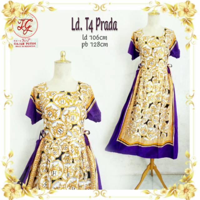 Gajah Putih Daster Homedress Batik Busui Prada