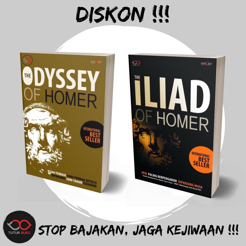 Paket Buku The Odyssey and Iliad of Homer