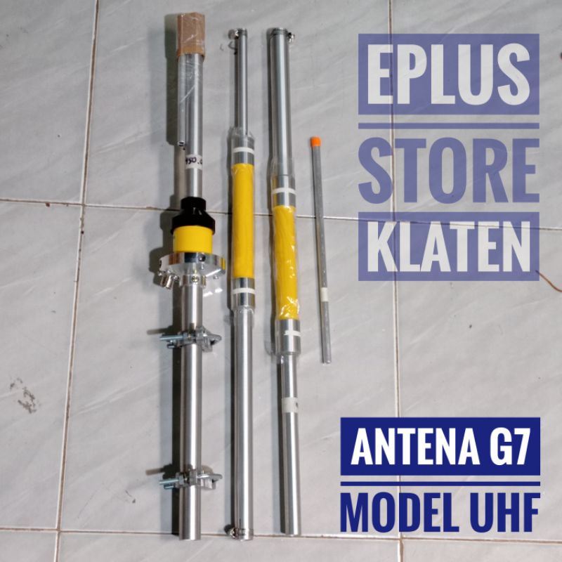 Antena Hutsler G7 UHF Profesional Coil Sepuh Perak Tebal Rig HT Japan