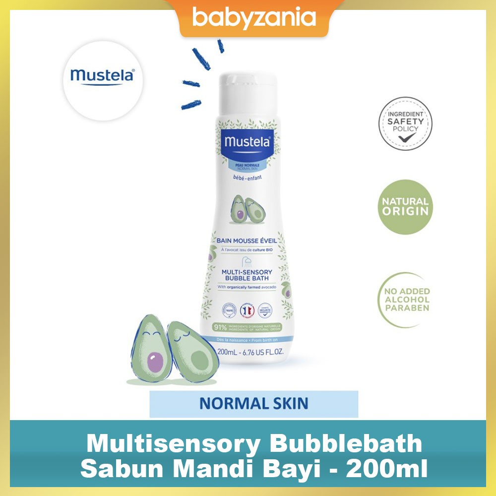 Mustela Multi Sensory Bubble Bath Sabun Bayi - 200 ml