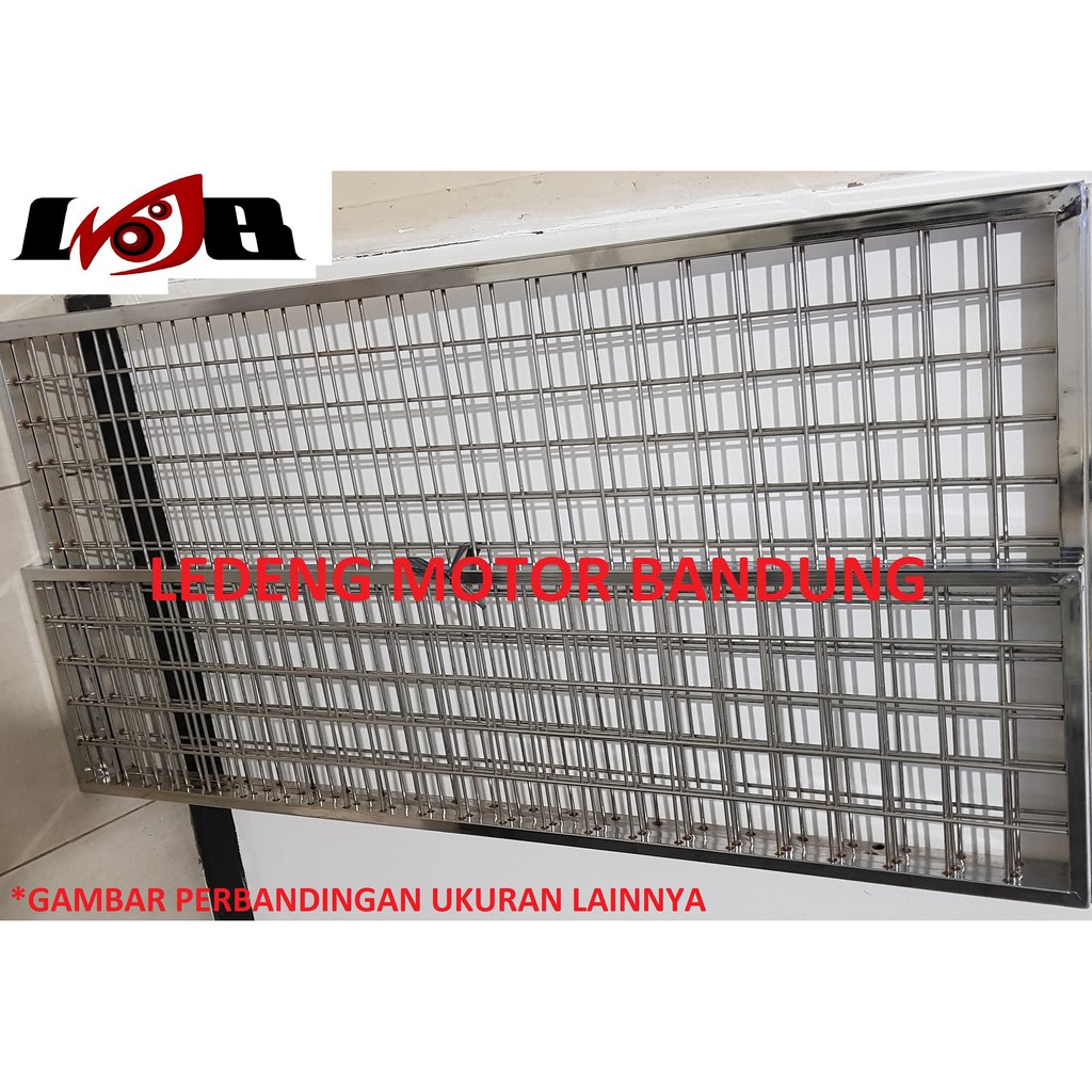 Ram Kawat Besi Gantungan Barang Pajangan Gantung Jaring Kotak 120 x 30cm