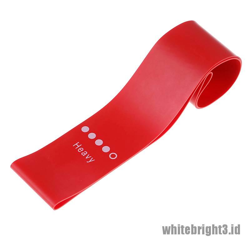 Tali Resisten Elastis Warna Putih Untuk Gym Yoga Fitness