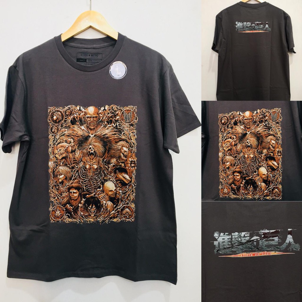 Tshirt All the Titans At AOT Anime Attack On Titan SNK