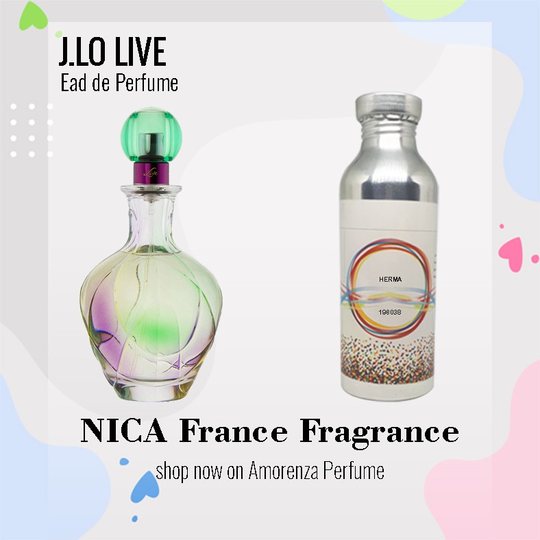 Bibit Parfum Murni JL0 LIVE - JENNY LIVE Nica Fragrance 250ml Segel Pabrik