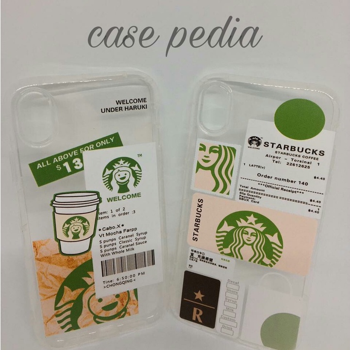 Transparant Case Casing Strabucks Xiaomi Redmi 5 5 Plus 5A 6 6A 7 7A 8 8A 9 9A 9C 9T Silikon Casing Transparent Anti Crack