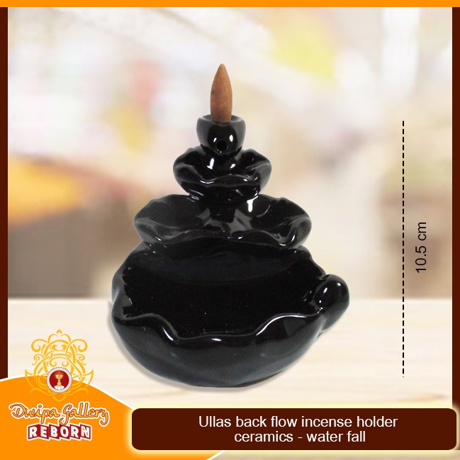 Tempat bakar dupa Back Flow Incense Holder Ceramics -water Fall