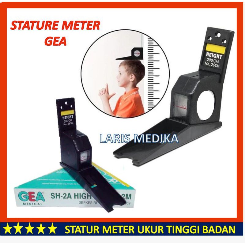 Stature Meter / Statur / Meteran / Pengukur Tinggi Badan Stature Meter 2 Meter GEA