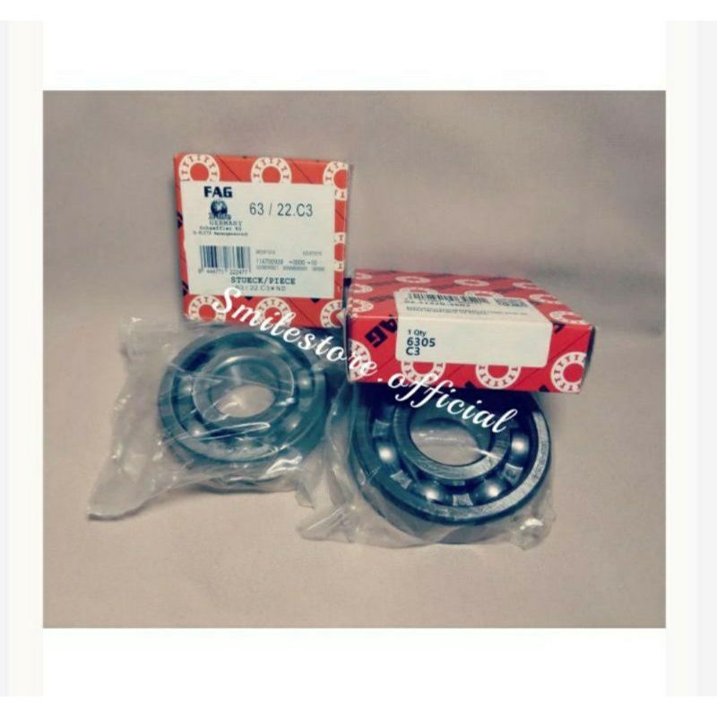 Bearing laher set kruk as mio sporty smile soul fino nuovo FAG 63/22 6305 C3 Hispeed