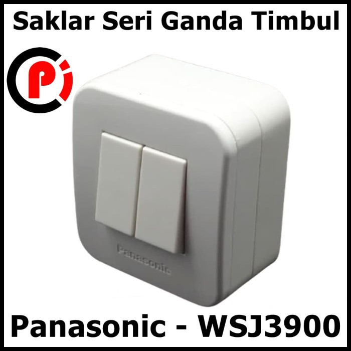 Panasonic Saklar Seri Ganda Listrik Timbul OB WKJ3900 Amode