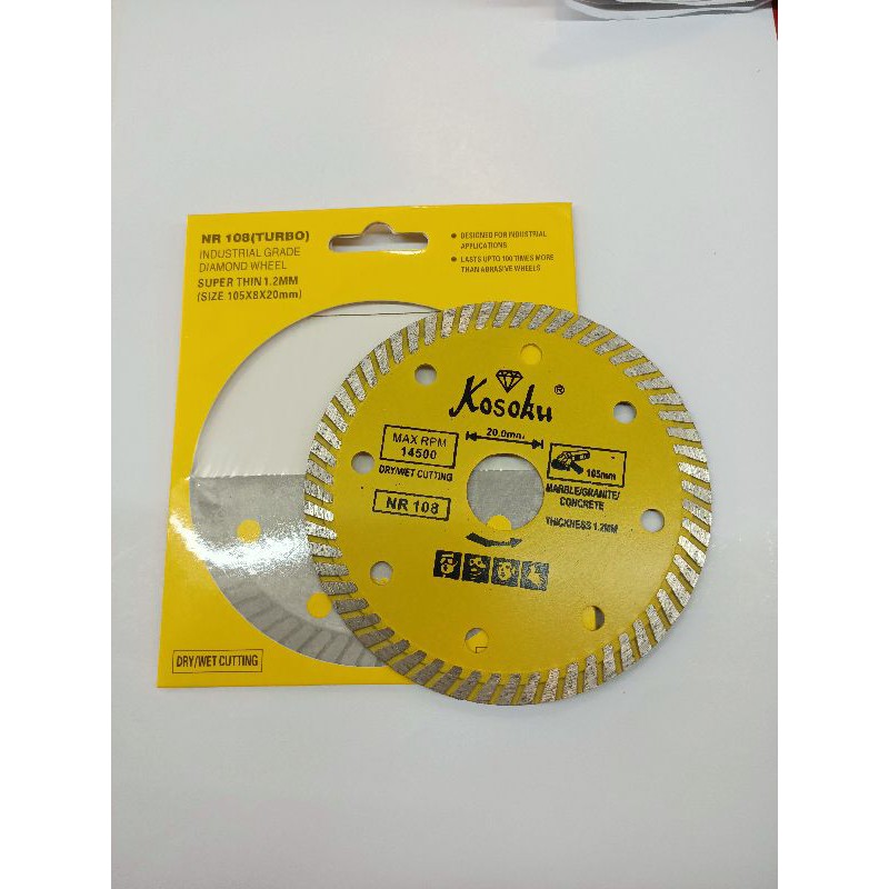 Kosoku pisau keramik turbo thin NR108 - diamond wheel kosoku turbo