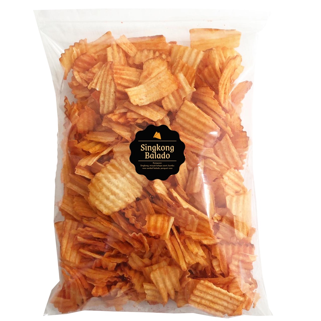 

Snack Keripik Singkong Balado (Grosir) 500gr / Snack Cemilan / Camilan Kilo Kiloan Pedas