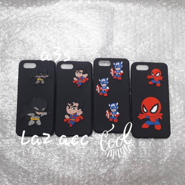Case OPPO A3s karakter hero softcase casing silikon