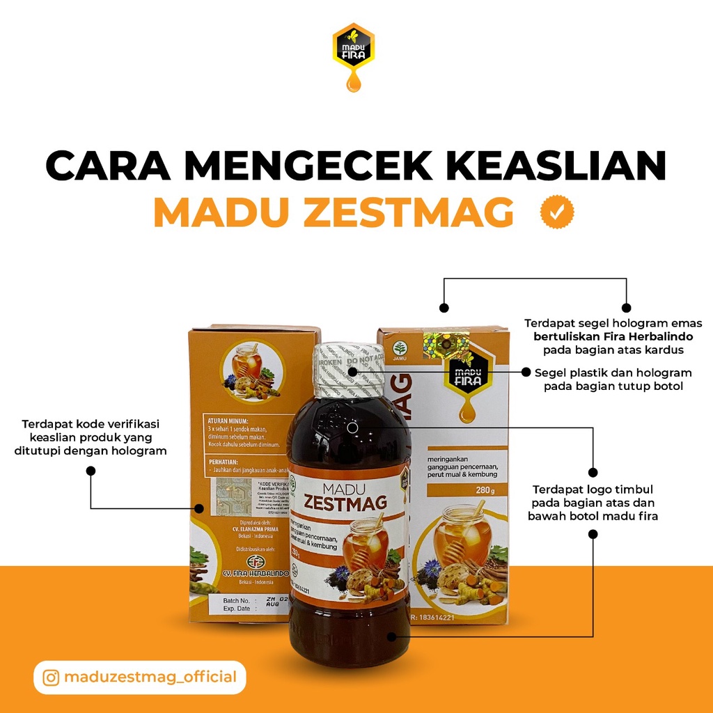 Zetsmag Madu Zestmag Asli 100% Obat Asam Lambung -Zestmag Original - Zetmag Madu Asam Lambung Ampuh