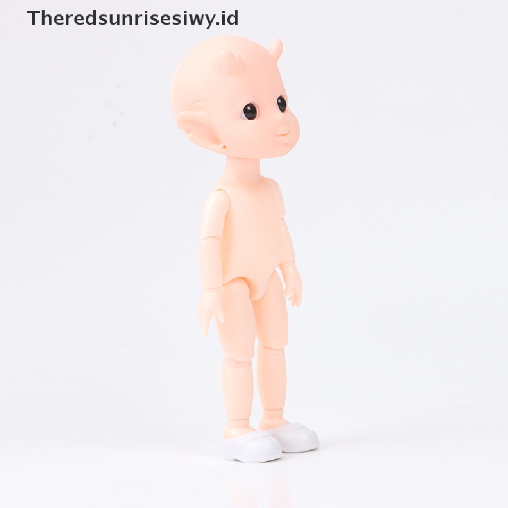 (Theredsunrisesiwy.Id) Mainan Boneka Bjd Elves Horned 13 Sendi Dapat Bergerak Ukuran 16cm Untuk Anak