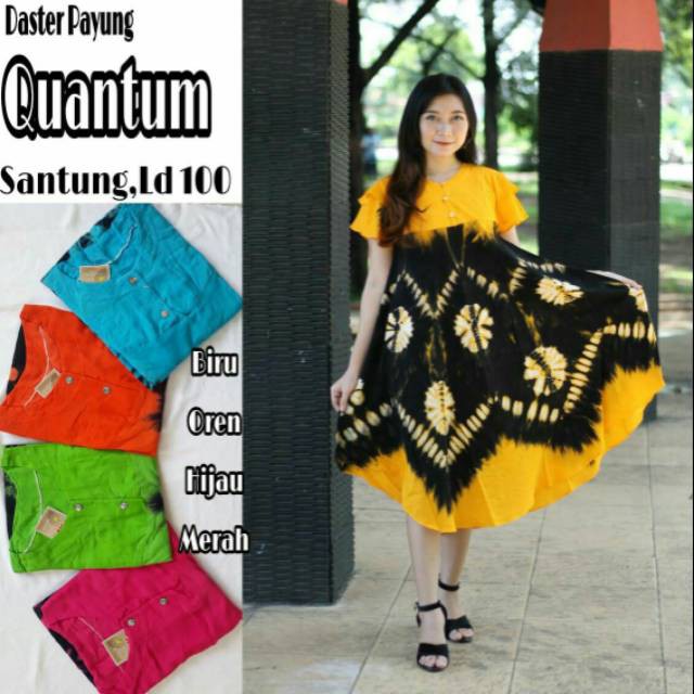 (PILIH WARNA) quantum daster - Baju daster payung batik bali busui - daster murah - batikaneka