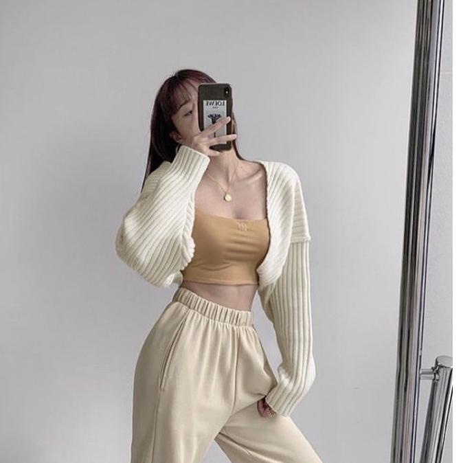 Harga TERMURAAH.. CROP TOP OVERSIZE BOLERO | CARDIGAN CROP OUTER RAJUT