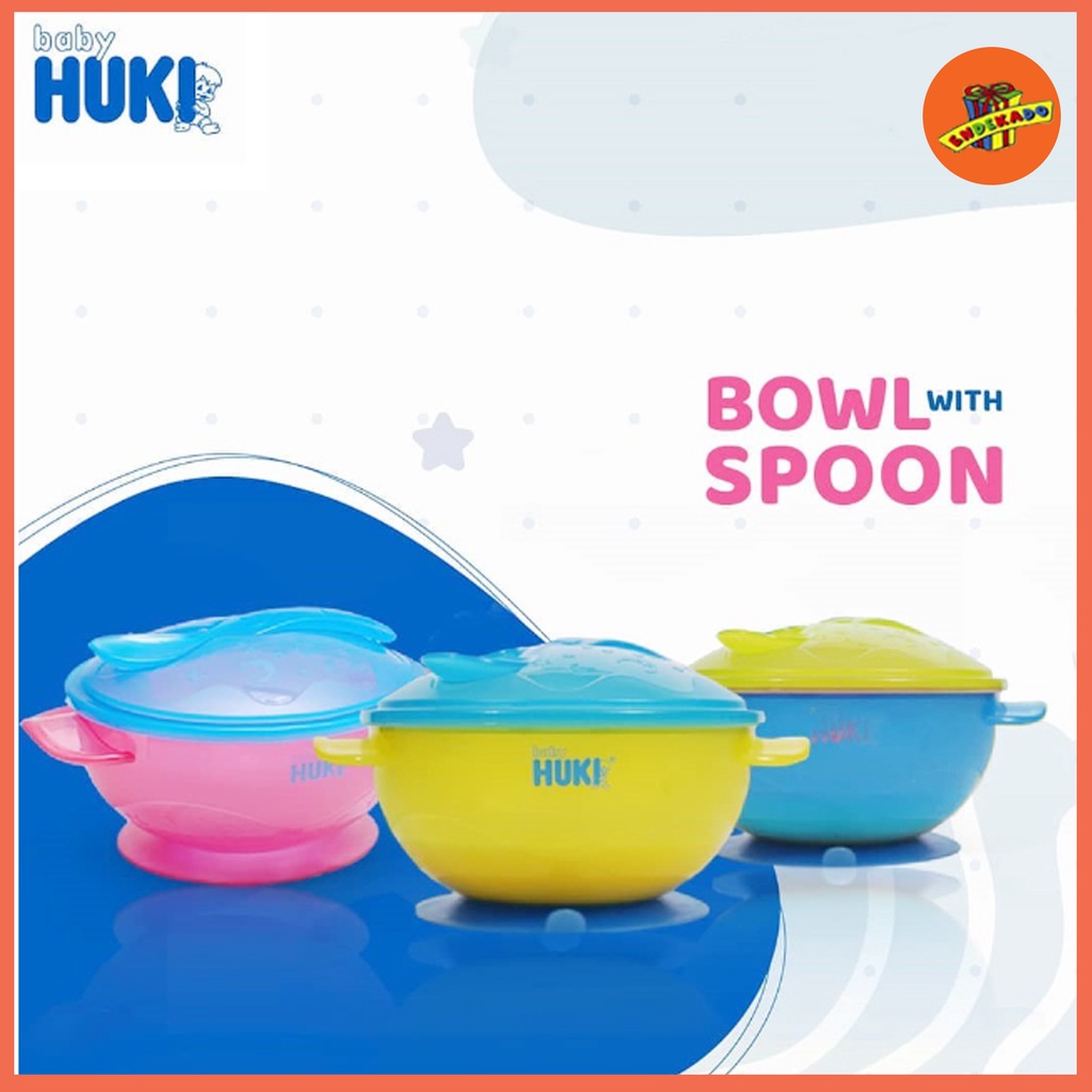 MAKASSAR! HUKI BOWL WITH SPOON - Mangkok Makan Bayi