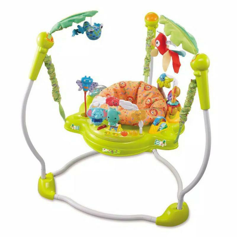 [PRELOVED] Bouncer BABYELLE Jungle Walker Jumperoo - Green
