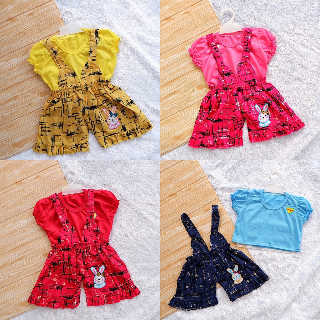 Stelan Pakaian 0-6 Bulan Baju & Jumper Kodok Anak Bayi Perempuan. Setelan Overal Baby Cewek Lucu & Murah-02