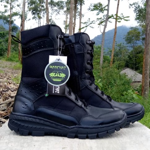 SEPATU PDL MARCHAZ KULIT ASLI SEPATU PDL TNI POLRI SECURITY SATPAM SEPATU BOOTS PRIA KULIT ASLI