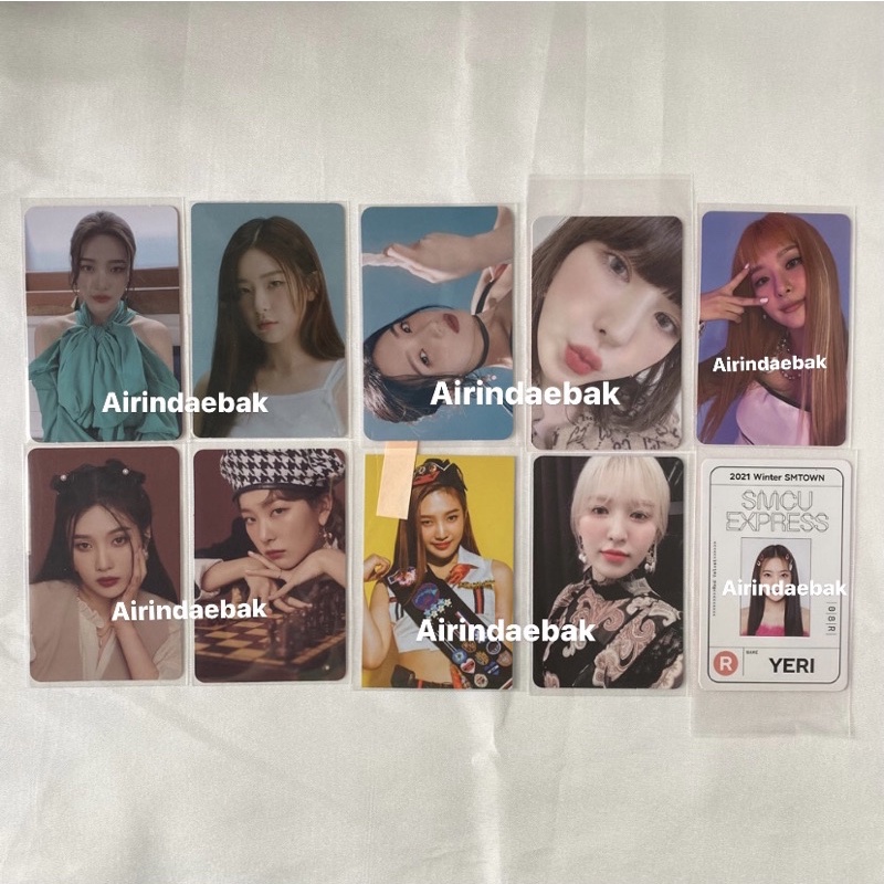 PHOTOCARD  RED VELVET IRENE WENDY JOY SEULGI FINALE SG 2018