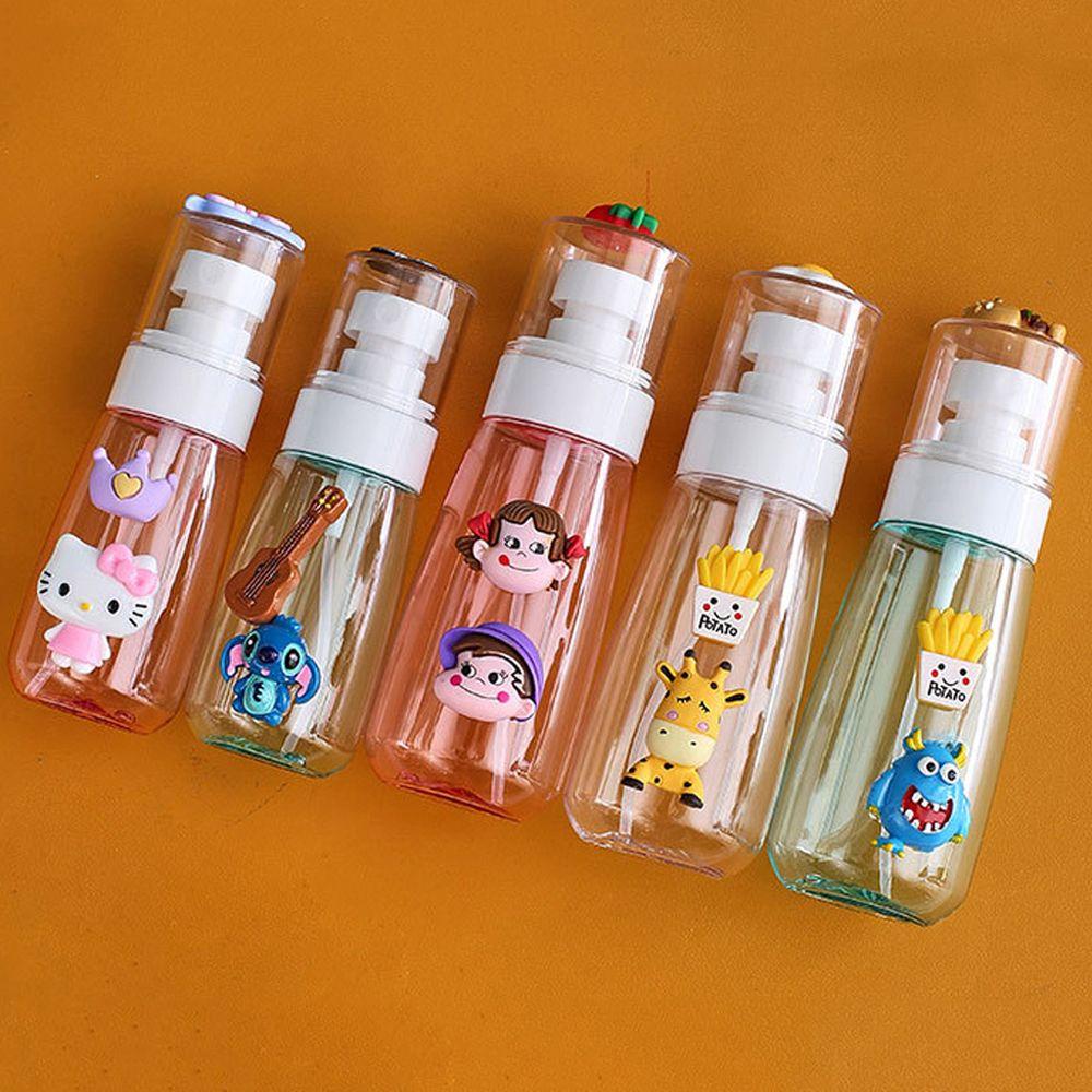 [Elegan] Kartun Spray Bottle Portable 60ML/100ML Travel Shampoo Shower Gel Botol Parfum