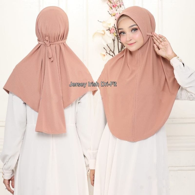 BERGO JERSEY PREMIUM | Hijab Instan Bergo Maryam Tali Jersey High Quality by Nurahma