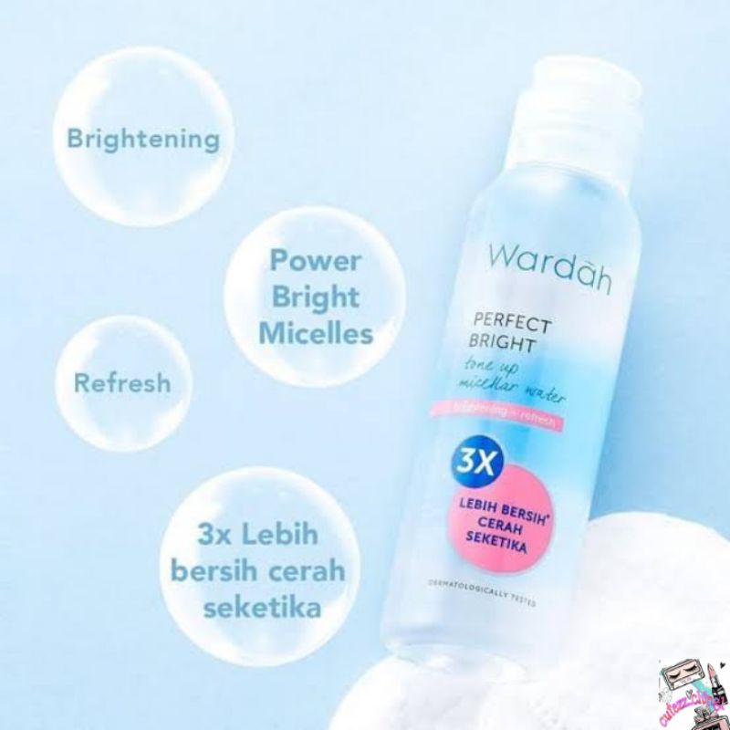 ☃Cutezz_ching☃Wardah Perfect Bright Tone Up Micellar Water 100ml