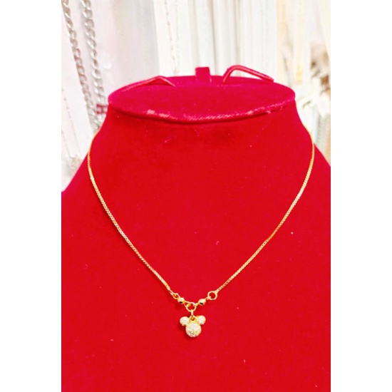 KALUNG ANAK LAPIS EMAS/KALUNG KARAKTER ANAK/KALUNG MICKEY/KALUNG HELO KITTY/PERHIASAN ANAK MURAH