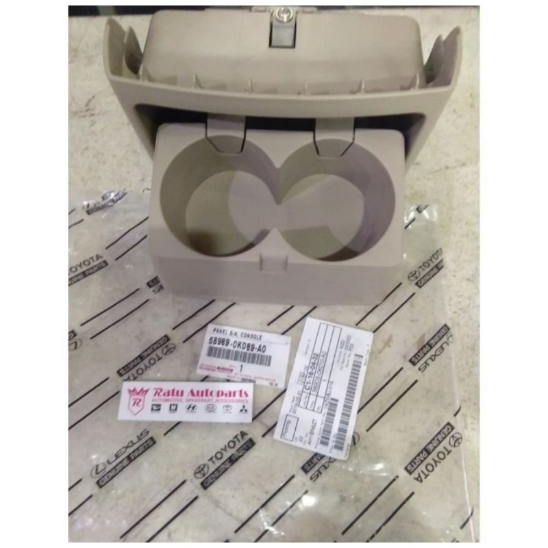 Panel Console Box Belakang Tempat Gelas Toyota Fortuner Innova Lama