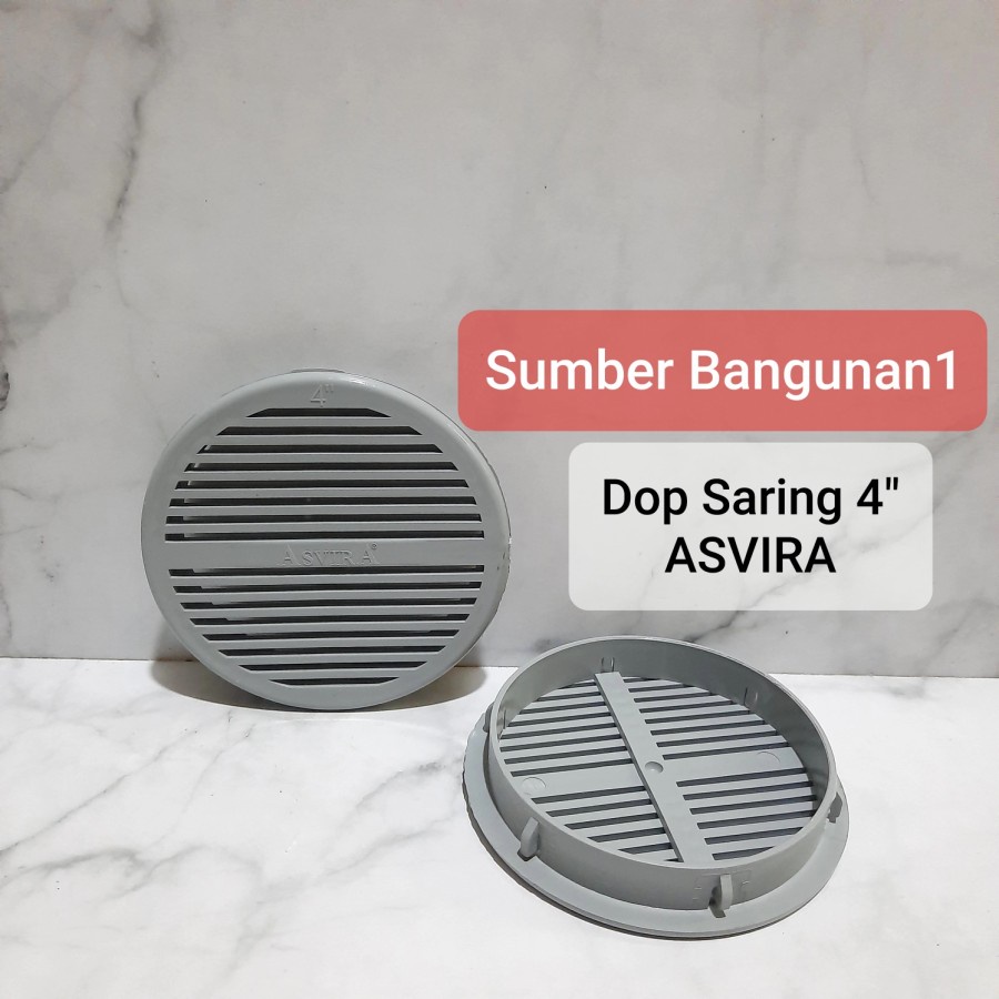 Dop saringan 4 inch sarang walet tutup pipa pralon 4" garis bolong