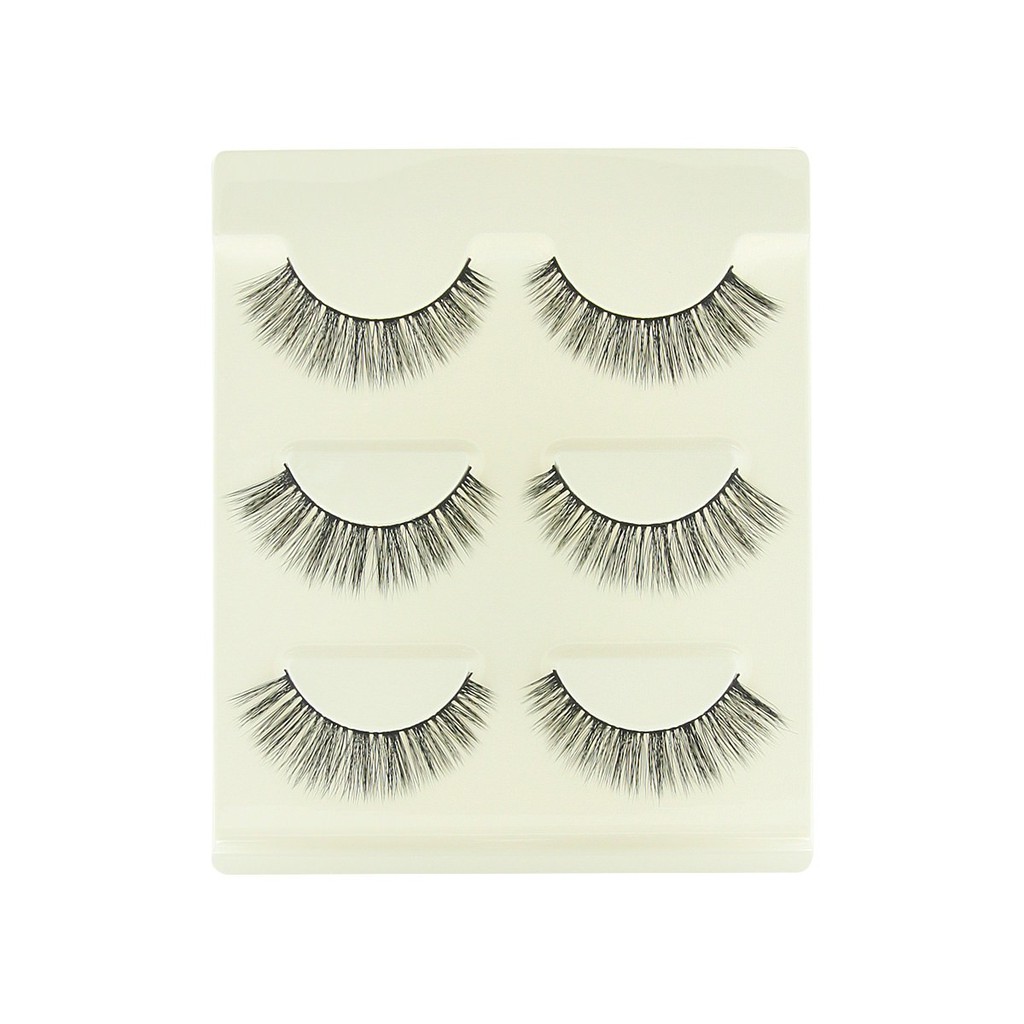 Bulu Mata Palsu 3 Pasang (Curvy Fashion False Eyelashes) W-30