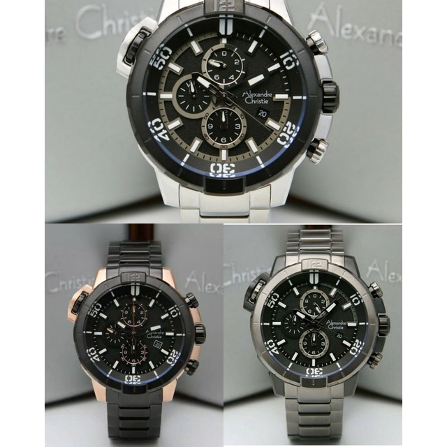 ALEXANDRE CHRISTIE AC6554 AC 6554 CHRONOGRAPH JAM PRIA ORIGINAL