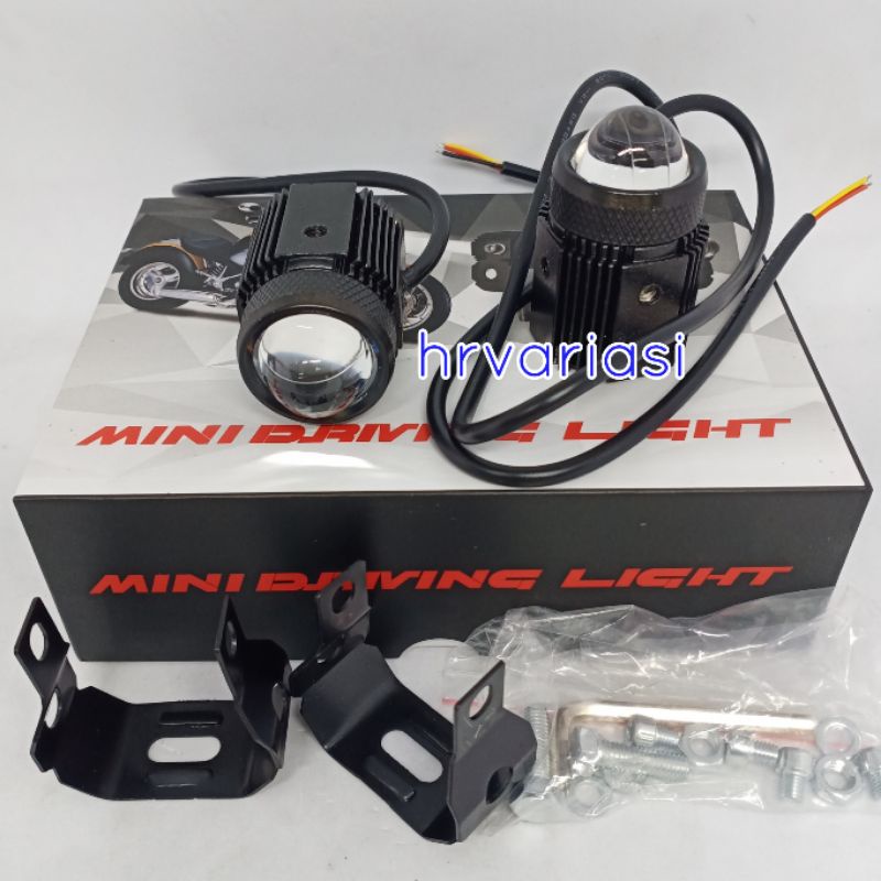 lampu tembak laser Mini Driving Light D2 hi low