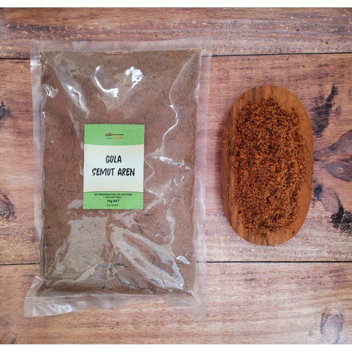 

READY! Gula Semut Aren Bubuk Palm Sugar Zuiker Organik Arenga 1kg 1000gr 1 kg