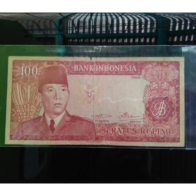 Uang Kuno Soekarno 100 Rupiah tahun 1960 langka