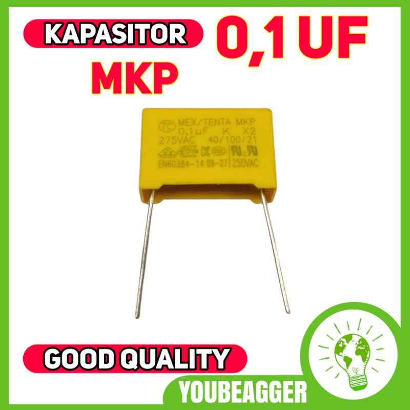 Kapasitor MKP 0,1 uf 240V AC