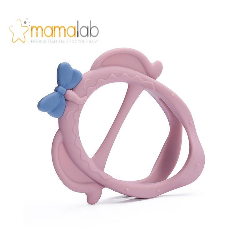 Leleoncare Teether Bayi / Teether Premium /Teether Gelang / Gigitan Bayi Bentuk Gelang-Dusty Rose