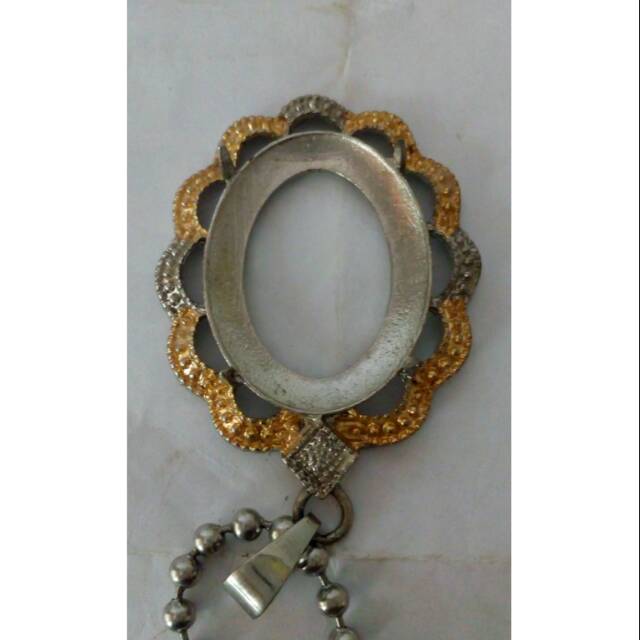 Liontin kalung  batu akik titanium semi