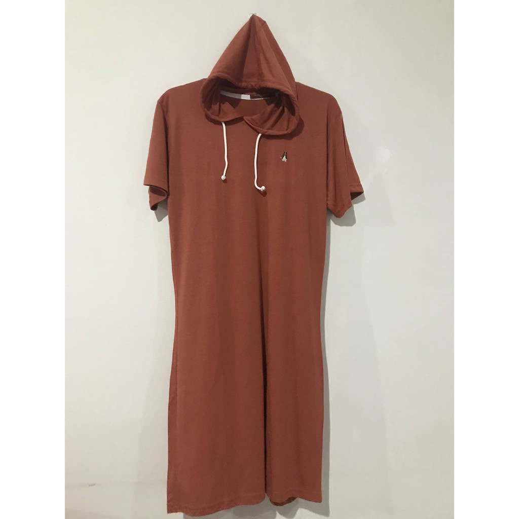 dress hoodie hush puppies | mini dress | terracotta | pink