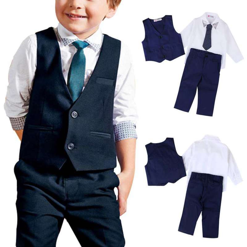 Anak  laki laki sesuai dengan rompi kemeja dasi 