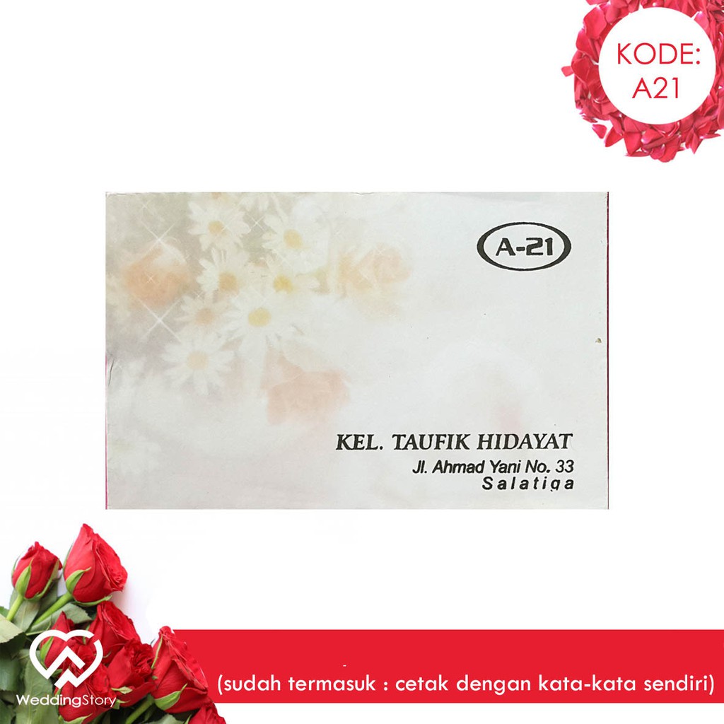 

Amplop Etnik A 21 isi 50 (Termasuk Cetak Custom Tulisan) Harga Murah