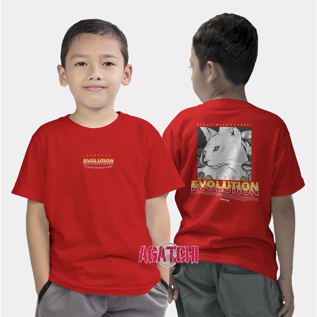 Baju Kaos Atasan Anak Laki-Laki Agatchi Evolution